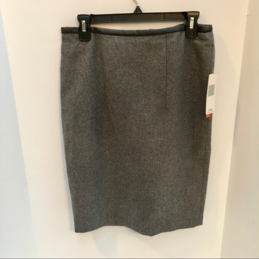 New Wool Blend Pencil Skirt